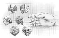 Revised layout, hand variation, no words