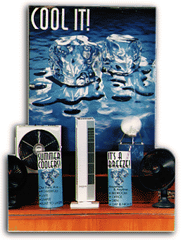 Retail summer fan window signage