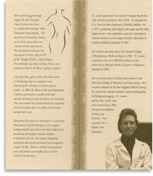 brochure interior, not yet unfolded