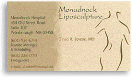 2-color MD business card