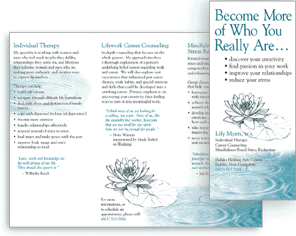 Therapist brochure