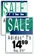 2-color retail store signage