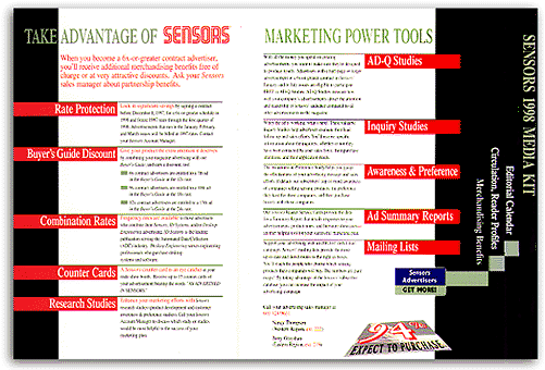 Sensors Media Kit Inside Spread