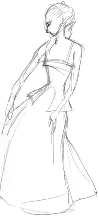 loose fashion sketch