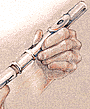 Flute, color pencil