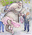 Global Investments magazine editorial: watercolor & color pencil