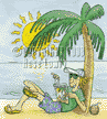 Summer college guide cover: watercolor & ink