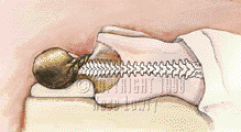 Correct posture for sleeping: watercolor & color pencil