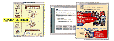 Click the web images to access my web design page, with links to sites I've designed.